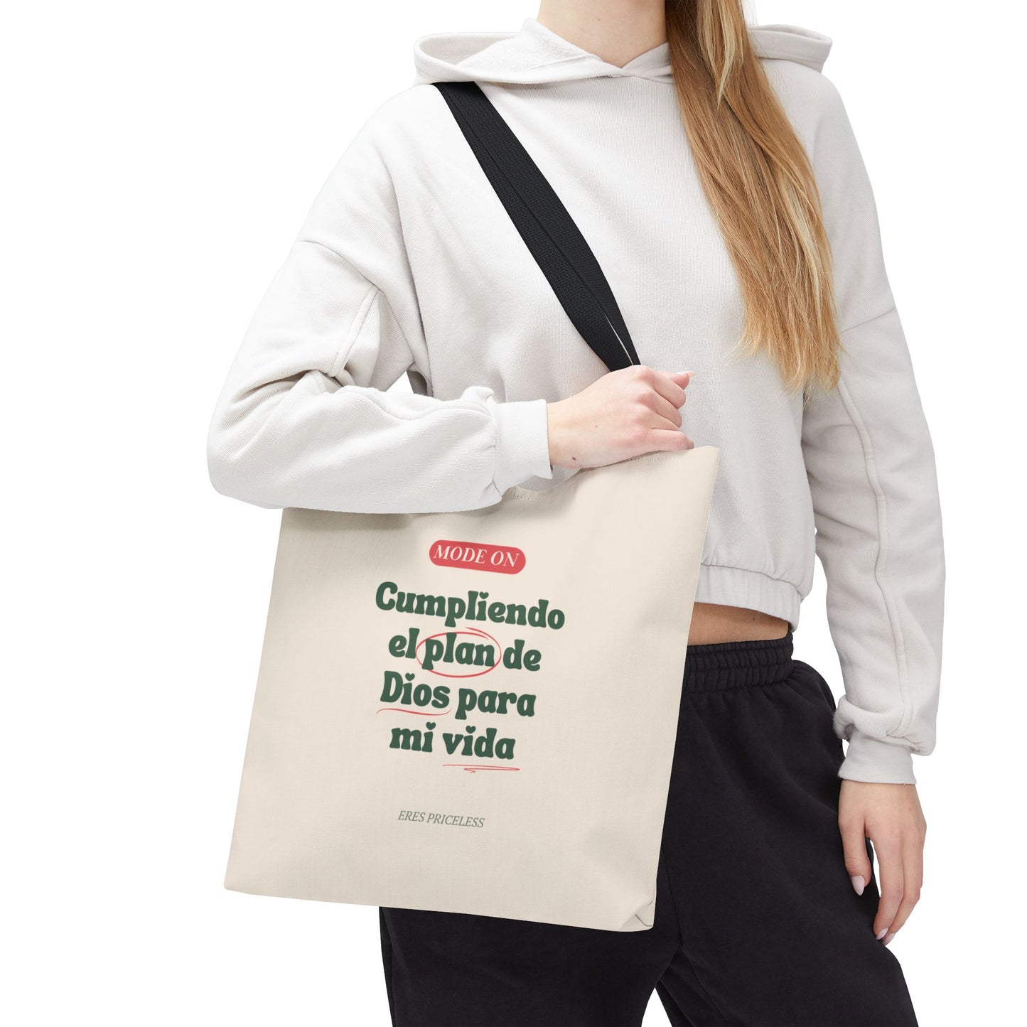 Beige Tote Bag “Mode On”