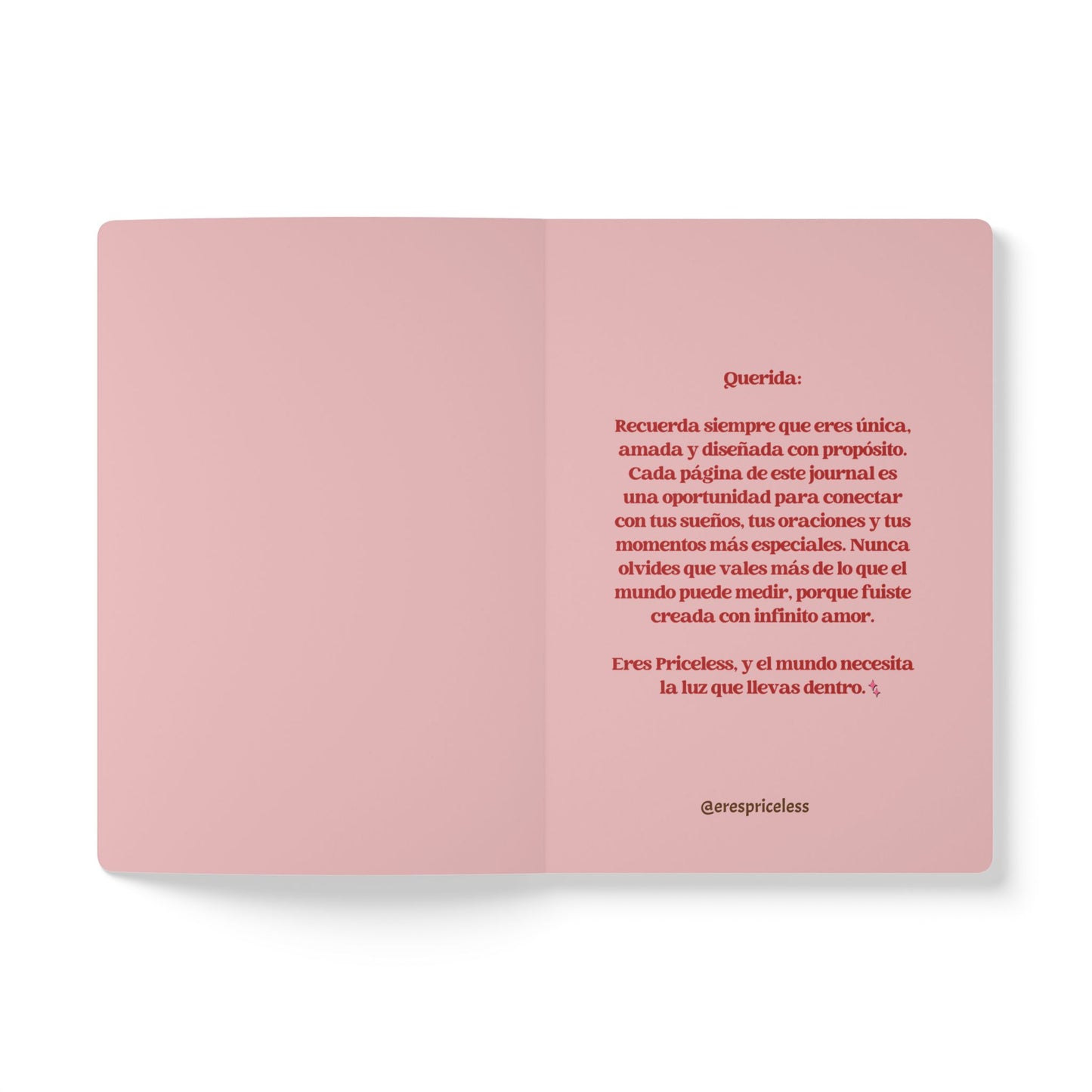 Soft Journal “Eres Priceless” – Edición Isaías 43:4