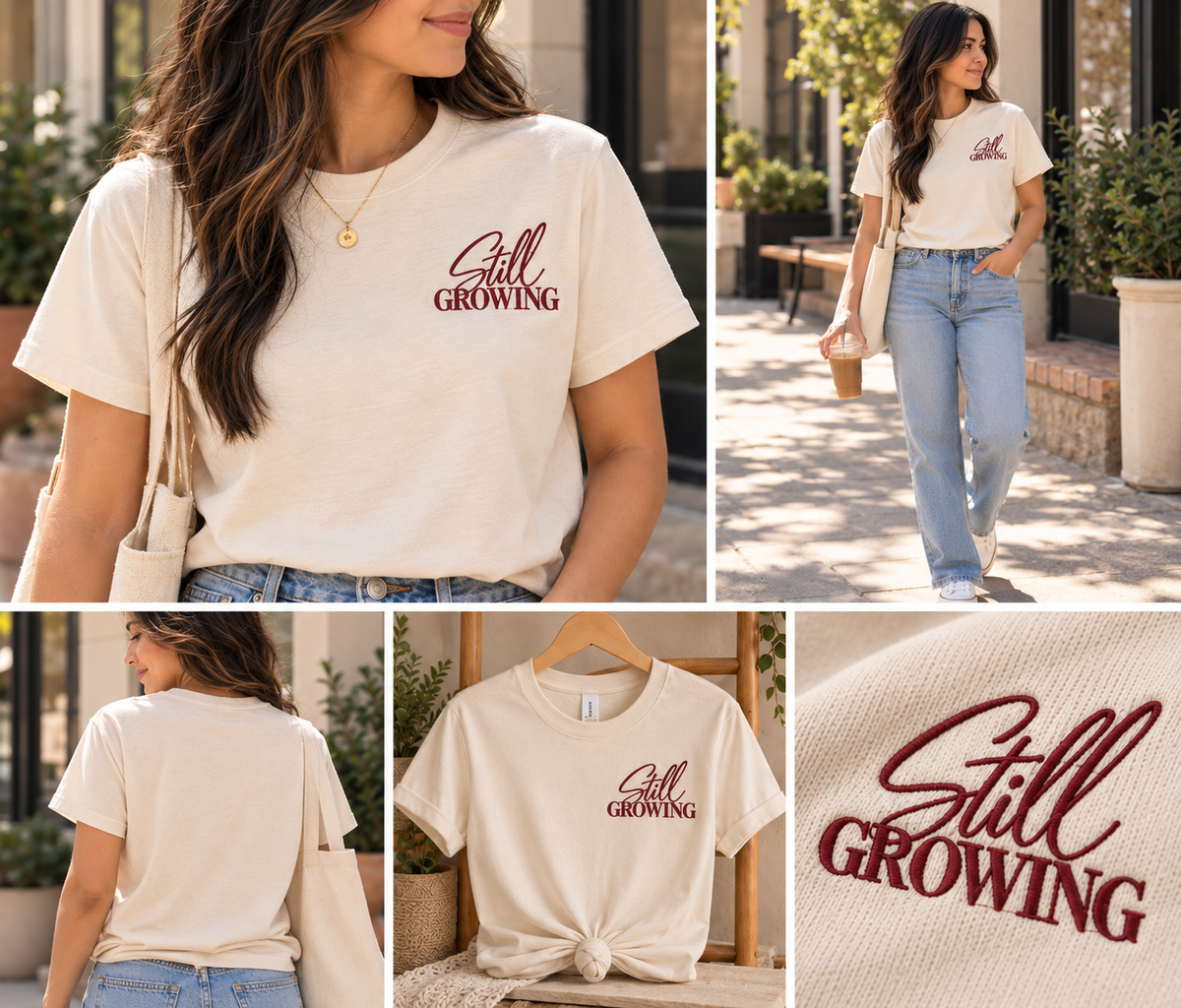 Still Growing — T-Shirt Natural