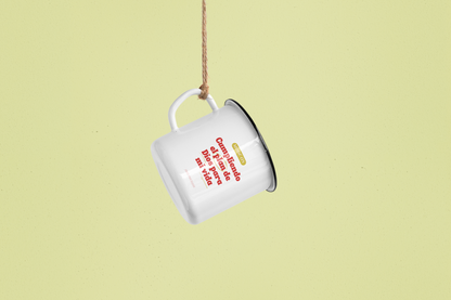 Taza Acero -“Mode On” Letras Roja