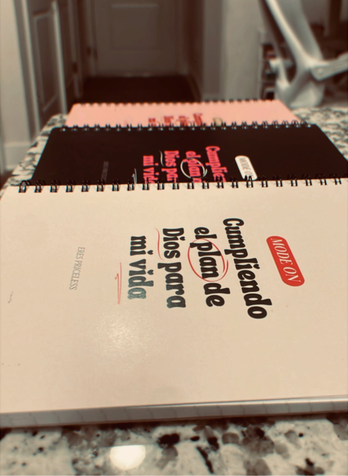 Beige Spiral Journal - “Mode On”