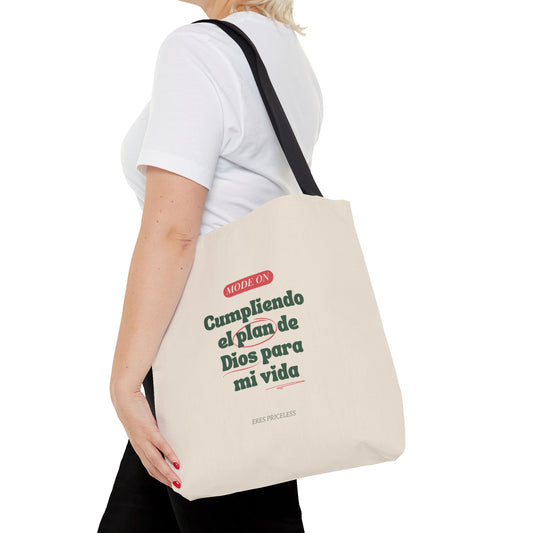Beige Tote Bag “Mode On”