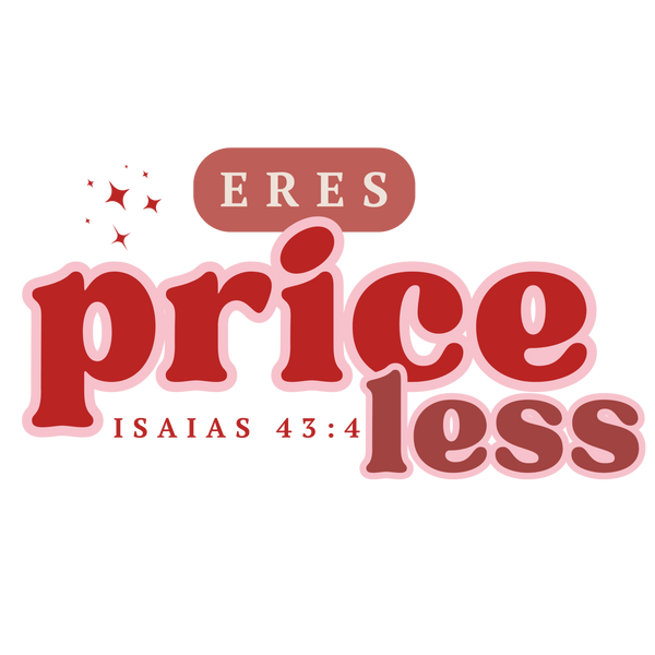 Red text 'price less' with 'ERES' at the top on a white background
